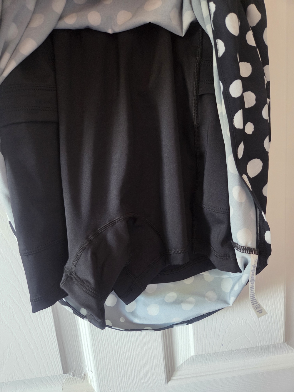 Outdoor Voices Womens Black & White Polka Dot Exercise Dress Size M NWT - Picture 4 of 7